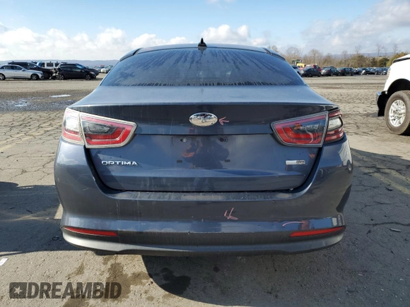 2014 Kia Optima Hybrid LX with VIN KNAGM4AD2E5071333, listed as a Copart auction lot 79737594 with 133,889 mi miles and Salvage Title. Bid and sale history available at carsss.com. Image 6.