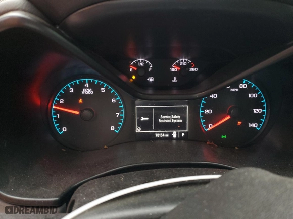 2020 Chevrolet Colorado 2WD Work Truck with VIN 1GCGSBEA9L1163024, listed as a Copart auction lot 44731445 with 76,154 mi miles and Salvage Title. Bid and sale history available at carsss.com. Image 9.