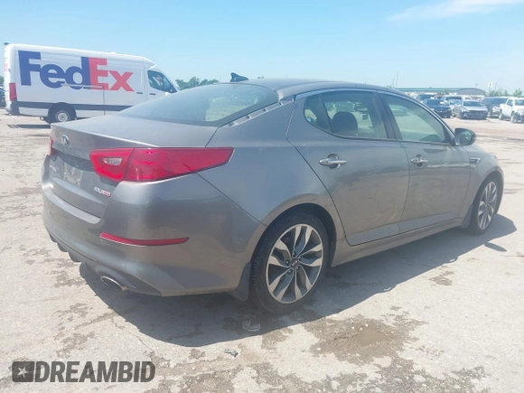 2014 Kia Optima SXL Turbo with VIN 5XXGR4A66EG299014, listed as a IAAI auction lot 42359381 with 150,027 mi miles and . Bid and sale history available at DreamBid. Image 4.