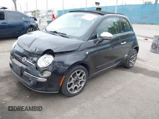 2012 FIAT 500 Lounge with VIN 3C3CFFER4CT187857, listed as a IAAI auction lot 42193503 with 130,077 mi miles and . Bid and sale history available at DreamBid. Image 2.