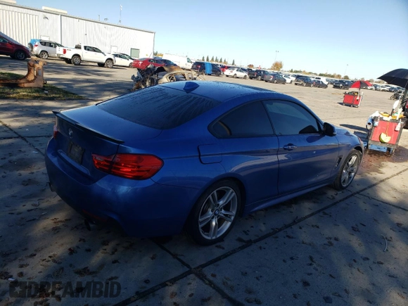 2016 BMW 4 Series 435i with VIN WBA3R1C58GK530177, listed as a Copart auction lot 82661314 with 114,616 mi miles and Salvage title. Bid and sale history available at DreamBid. Image 3.