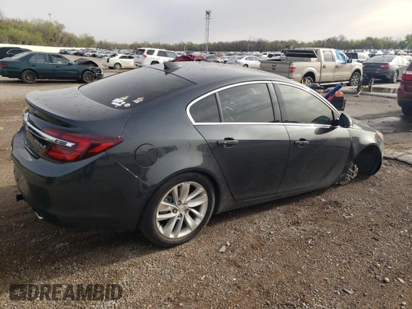 2017 Buick Regal Premium II with VIN 2G4GR5GX0H9130698, listed as a Copart auction lot 50827435 with 38,375 mi miles and Salvage Title. Bid and sale history available at carsss.com. Image 3.