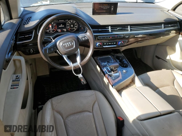 2017 Audi Q7 Premium Plus with VIN WA1LAAF75HD026015, listed as a Copart auction lot 58041095 with 127,076 mi miles and Salvage title. Bid and sale history available at DreamBid. Image 8.