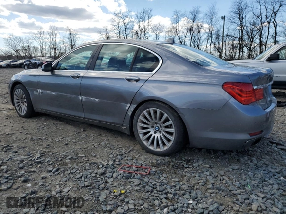 2012 BMW 7 Series 750i xDrive with VIN WBAKC6C55CDX99603, listed as a Copart auction lot 50835645 with 135,509 mi miles and Salvage Title. Bid and sale history available at DreamBid. Image 2.