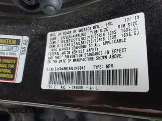 2014 Honda CR-V LX with VIN 5J6RM4H38EL040943, listed as a IAAI auction lot 42028677 with 152,657 mi miles. Bid and sale history available at carsss.com. Image 9.