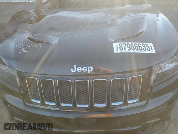 2012 Jeep Grand Cherokee SRT8 with VIN 1C4RJFDJ1CC311983, listed as a Copart auction lot 87966635 with 0 mi miles and Non Repairable. Bid and sale history available at carsss.com. Image 11.
