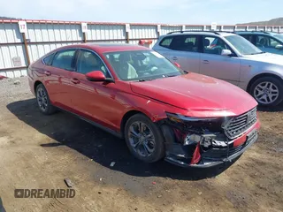 2024 Honda Accord EX-L with VIN 1HGCY2F67RA026410, listed as a IAAI auction lot 42227187 with 11,776 mi miles and . Bid and sale history available at DreamBid. Image 1.