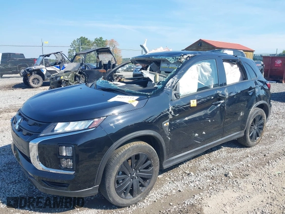 2022 Mitsubishi Outlander Sport ES with VIN JA4ARUAU5NU007524, listed as a IAAI auction lot 40227114 with 34,104 mi miles. Bid and sale history available at carsss.com. Image 2.