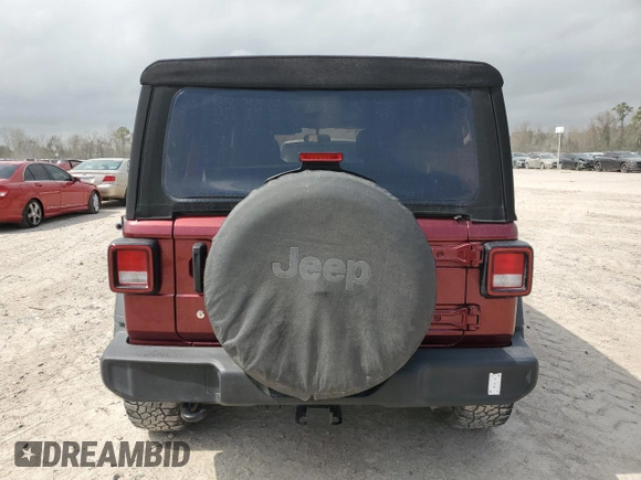2022 Jeep Wrangler Unlimited Sport with VIN 1C4HJXDG0NW100216, listed as a Copart auction lot 47610405 with 18,324 mi miles and Clean Title. Bid and sale history available at DreamBid. Image 6.