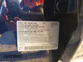 2021 Audi Q5 Premium with VIN WA1AAAFY7M2081443, listed as a Copart auction lot 73126172 with 24,795 mi miles. Bid and sale history available at carsss.com. Image 13.