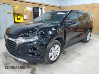 2021 Chevrolet Blazer LT z VIN 3GNKBCRS6MS562225, wystawiony jako Copart lot #65118085 z przebiegiem 61 812 mil mil oraz Czysty tytuł • Clean title. Historia ofert i sprzedaży dostępna na DreamBid. Obrazek 1.