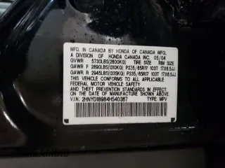 2004 Acura MDX Touring Pkg RES w/Nav with VIN 2HNYD18984H540367, listed as a Copart auction lot 49485845 with 174,276 mi miles and Salvage Title. Bid and sale history available at carsss.com. Image 12.