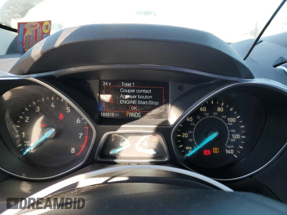 2017 Ford Escape Titanium with VIN 1FMCU9JD0HUC74354, listed as a Copart auction lot 42356345 with 184,816 mi miles and Salvage Title. Bid and sale history available at carsss.com. Image 9.