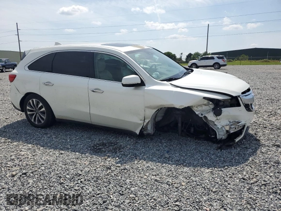 2015 Acura MDX Technology z VIN 5FRYD3H48FB001633, wystawiony jako Copart lot #57508545 z przebiegiem 135 944 mil mil oraz Szkoda całkowita • Salvage title. Historia ofert i sprzedaży dostępna na DreamBid. Obrazek 4.