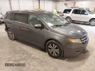 2014 Honda Odyssey EX-L z VIN 5FNRL5H67EB056983, wystawiony jako IAAI lot #42318699 z przebiegiem 256 267 mil mil oraz . Historia ofert i sprzedaży dostępna na DreamBid. Obrazek 1.