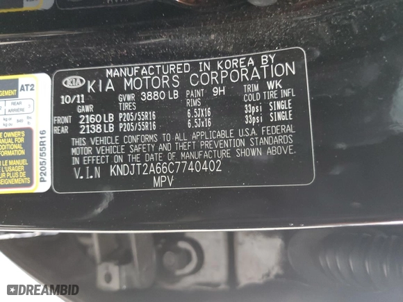 2012 Kia Soul + with VIN KNDJT2A66C7740402, listed as a Copart auction lot 47771235 with 0 mi miles and Clean Title. Bid and sale history available at carsss.com. Image 13.
