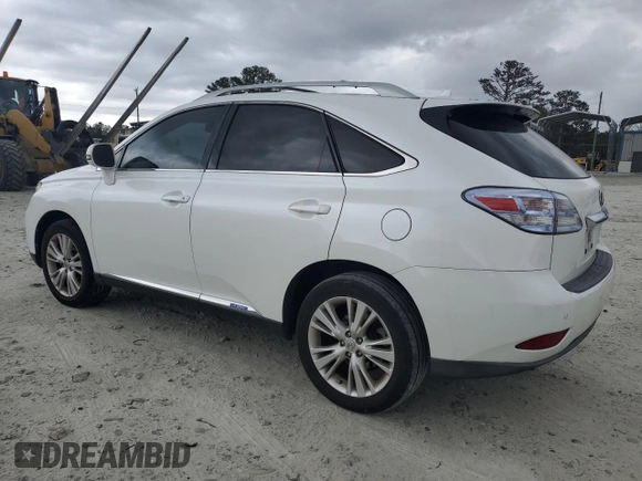 2012 Lexus RX 450h with VIN JTJZB1BA3C2408110, listed as a Copart auction lot 47745825 with 173,890 mi miles and Salvage title. Bid and sale history available at DreamBid. Image 2.
