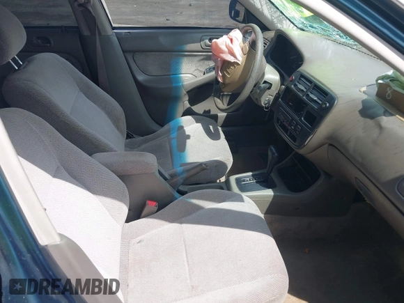 1997 Honda Civic LX z VIN 2HGEJ6671VH574878, wystawiony jako IAAI lot #42332735 z przebiegiem 246 181 mil mil oraz . Historia ofert i sprzedaży dostępna na DreamBid. Obrazek 5.
