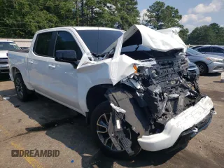 2023 Chevrolet Silverado 1500 LT with VIN 1GCUDDE87PZ112814, listed as a Copart auction lot 65855664 with 48,390 mi miles and Non Repairable. Bid and sale history available at carsss.com. Image 4.