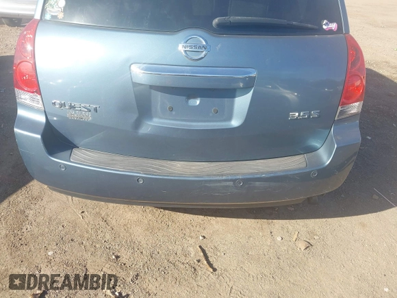 2009 Nissan Quest S with VIN 5N1BV28U89N103840, listed as a IAAI auction lot 41674318 with 194,857 mi miles. Bid and sale history available at carsss.com. Image 12.