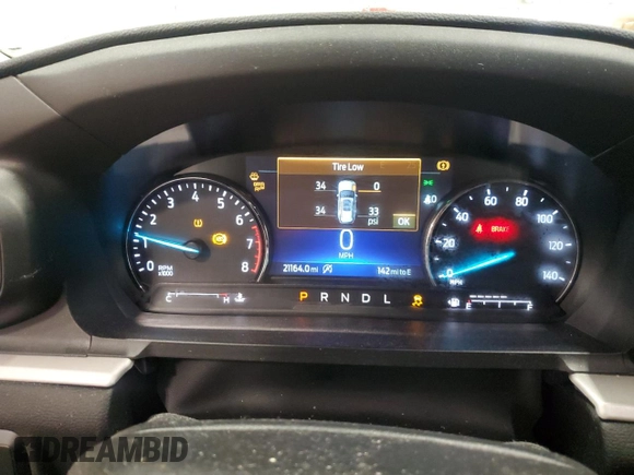 2023 Ford Explorer XLT with VIN 1FMSK8DH5PGC26517, listed as a Copart auction lot 45335625 with 21,164 mi miles and Salvage Title. Bid and sale history available at DreamBid. Image 9.