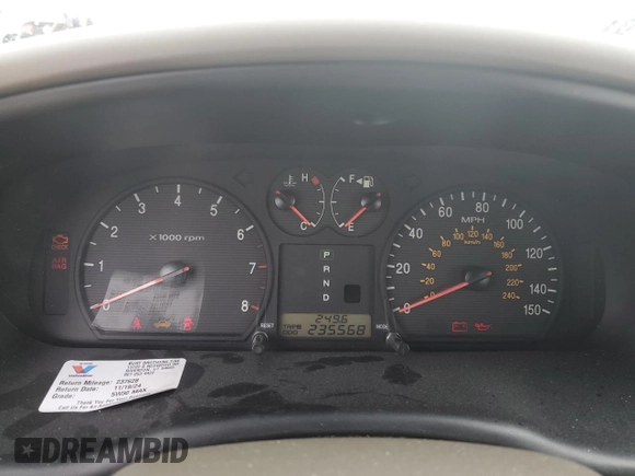 2004 Hyundai Sonata GLS with VIN KMHWF35HX4A994838, listed as a Copart auction lot 41637995 with 235,568 mi miles and Clean Title. Bid and sale history available at carsss.com. Image 9.