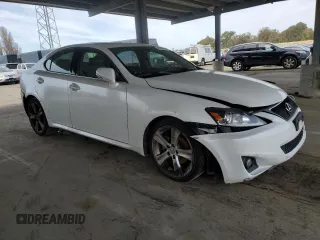 2012 Lexus IS 250 with VIN JTHBF5C26C5181502, listed as a Copart auction lot 47047335 with 184,726 mi miles and Salvage Title. Bid and sale history available at DreamBid. Image 4.