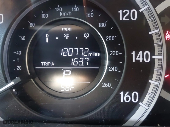2016 Honda Accord Sedan EX with VIN 1HGCR2F75GA157211, listed as a IAAI auction lot 41733433 with 120,772 mi miles. Bid and sale history available at carsss.com. Image 16.