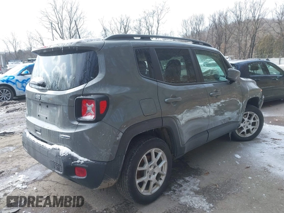 2020 Jeep Renegade Latitude with VIN ZACNJBBBXLPM06330, listed as a IAAI auction lot 41601086 with 92,320 mi miles. Bid and sale history available at carsss.com. Image 4.