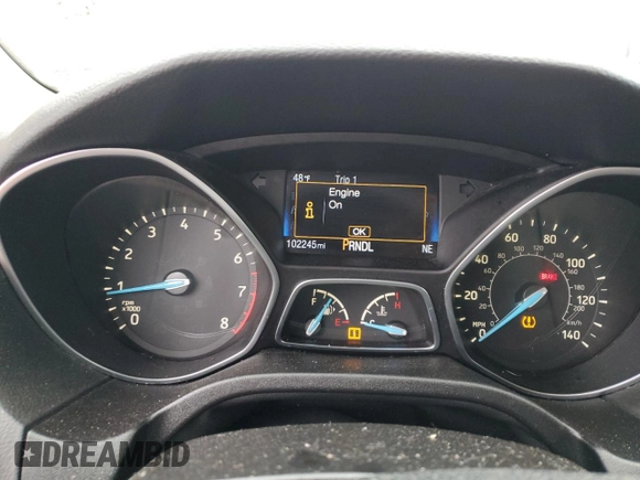 2016 Ford Focus SE with VIN 1FADP3F26GL397557, listed as a Copart auction lot 52165405 with 102,245 mi miles and Salvage Title. Bid and sale history available at carsss.com. Image 9.
