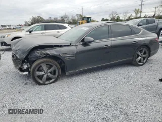 2023 Genesis G80 Sport with VIN KMTGB4SD1PU185034, listed as a Copart auction lot 89306795 with 10,335 mi miles and Salvage Title. Bid and sale history available at DreamBid. Image 1.