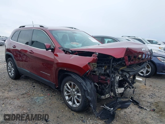 2019 Jeep Cherokee Latitude Plus with VIN 1C4PJLLBXKD278488, listed as a IAAI auction lot 41750218 with 83,203 mi miles. Bid and sale history available at carsss.com. Image 1.