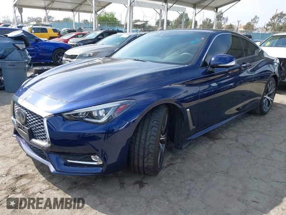 2021 Infiniti Q60 Luxe with VIN JN1EV7KK7MM411041, listed as a IAAI auction lot 42047041 with 26,562 mi miles and . Bid and sale history available at DreamBid. Image 17.