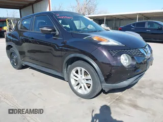 2015 Nissan Juke S with VIN JN8AF5MV1FT554780, listed as a IAAI auction lot 41853667 with 101,730 mi miles and . Bid and sale history available at carsss.com. Image 1.