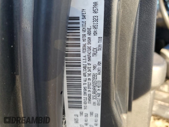 2013 Ram 1500 Tradesman with VIN 3C6JR6AP0DG572591, listed as a Copart auction lot 79897204 with 160,626 mi miles and Salvage title. Bid and sale history available at DreamBid. Image 14.