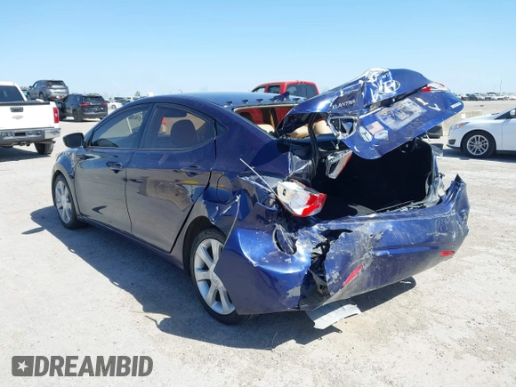 2013 Hyundai Elantra Limited with VIN 5NPDH4AE2DH232877, listed as a IAAI auction lot 41863644 with 170,723 mi miles and . Bid and sale history available at DreamBid. Image 3.