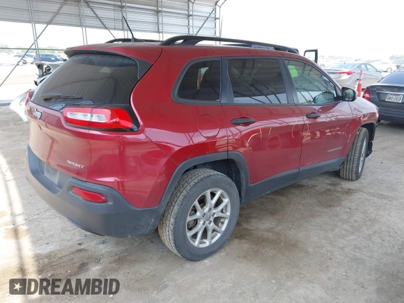 2016 Jeep Cherokee Sport z VIN 1C4PJLAB8GW346690, wystawiony jako IAAI lot #42285825 z przebiegiem 155 527 mil mil oraz . Historia ofert i sprzedaży dostępna na DreamBid. Obrazek 4.