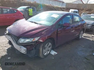 2013 Honda Civic LX z VIN 19XFB2F51DE085415, wystawiony jako IAAI lot #41670106 z przebiegiem 98 683 mil mil oraz . Historia ofert i sprzedaży dostępna na DreamBid. Obrazek 2.