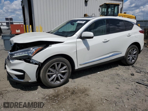 2020 Acura RDX w/Technology Pkg with VIN 5J8TC2H58LL001577, listed as a Copart auction lot 57467284 with 58,936 mi miles and Salvage Title. Bid and sale history available at carsss.com. Image 1.