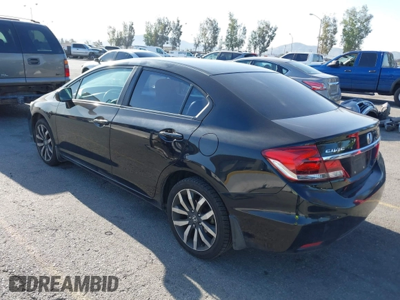 2015 Honda Civic Sedan EX-L with VIN 2HGFB2F93FH555021, listed as a IAAI auction lot 41904781 with 151,982 mi miles. Bid and sale history available at carsss.com. Image 3.