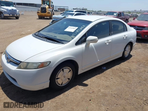 2007 Honda Civic with VIN JHMFA36237S026607, listed as a IAAI auction lot 42492863 with 218,162 mi miles and . Bid and sale history available at DreamBid. Image 2.