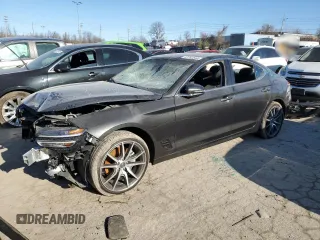 2023 Genesis G70 2.0T with VIN KMTG34TA6PU129298, listed as a Copart auction lot 42752545 with 26,663 mi miles and Non Repairable. Bid and sale history available at DreamBid. Image 1.