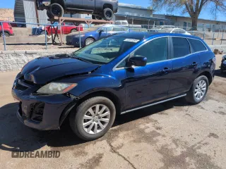 2011 Mazda CX-7 i SV with VIN JM3ER2A51B0354735, listed as a Copart auction lot 50057095 with 140,764 mi miles and Salvage Title. Bid and sale history available at carsss.com. Image 1.