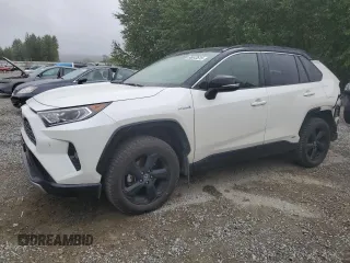2020 Toyota RAV4 Hybrid XSE with VIN JTMEWRFV3LD528432, listed as a Copart auction lot 66043615 with 54,203 mi miles and Salvage title. Bid and sale history available at DreamBid. Image 1.