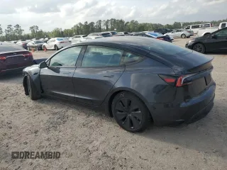 2024 Tesla Model 3 with VIN 5YJ3E1EA5RF741345, listed as a Copart auction lot 51535165 with 7,372 mi miles and Salvage Title. Bid and sale history available at DreamBid. Image 2.