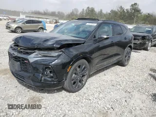 2022 Chevrolet Blazer RS с VIN 3GNKBKRS9NS132944, выставлен на аукционе Copart как лот 48519845 с пробегом Не указан миль и Списание • Salvage title. История ставок и продаж доступна на DreamBid. Изображение 1.