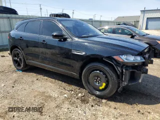 2018 Jaguar F-Pace 30t Premium with VIN SADCJ2GX7JA293064, listed as a Copart auction lot 53843285 with 68,861 mi miles and Salvage Title. Bid and sale history available at DreamBid. Image 4.