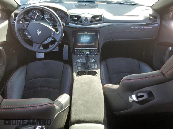 2019 Maserati GranTurismo Sport with VIN ZAM45VMAXK0312263, listed as a Copart auction lot 58569595 with 4,574 mi miles and Salvage title. Bid and sale history available at DreamBid. Image 8.