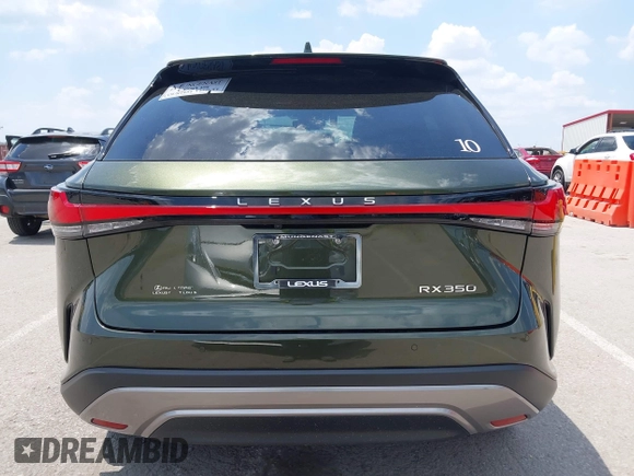 2024 Lexus RX 350 with VIN 2T2BAMBA6RC046837, listed as a IAAI auction lot 42651329 with 9,689 mi miles and . Bid and sale history available at DreamBid. Image 16.