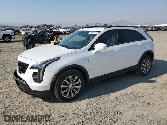 2021 Cadillac XT4 AWD Sport with VIN 1GYFZFR43MF032608, listed as a Copart auction lot 74906524 with 55,751 mi miles and Salvage title. Bid and sale history available at DreamBid. Image 1.